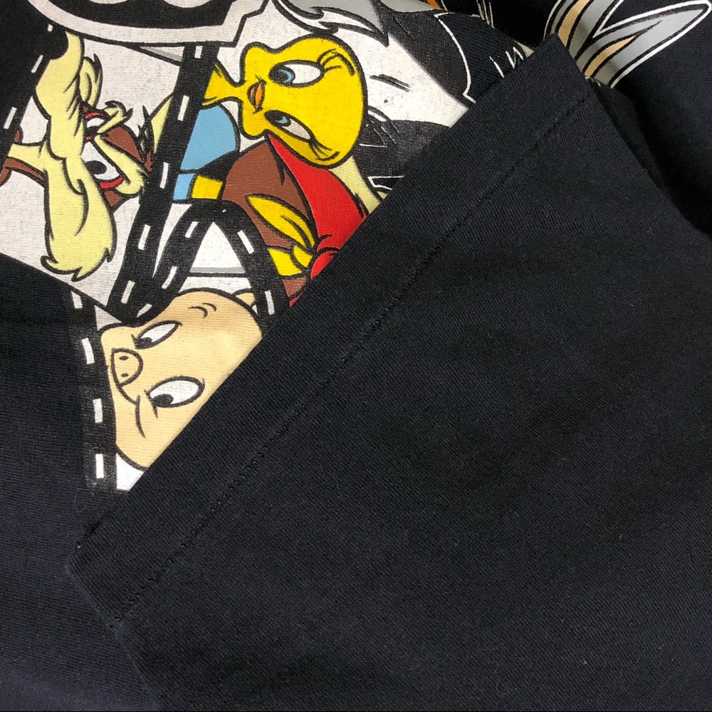 Vtg 90s 1991 Acme Looney Tunes Warner Bros Mens XL T-Shirt Black - Picture 8 of 9